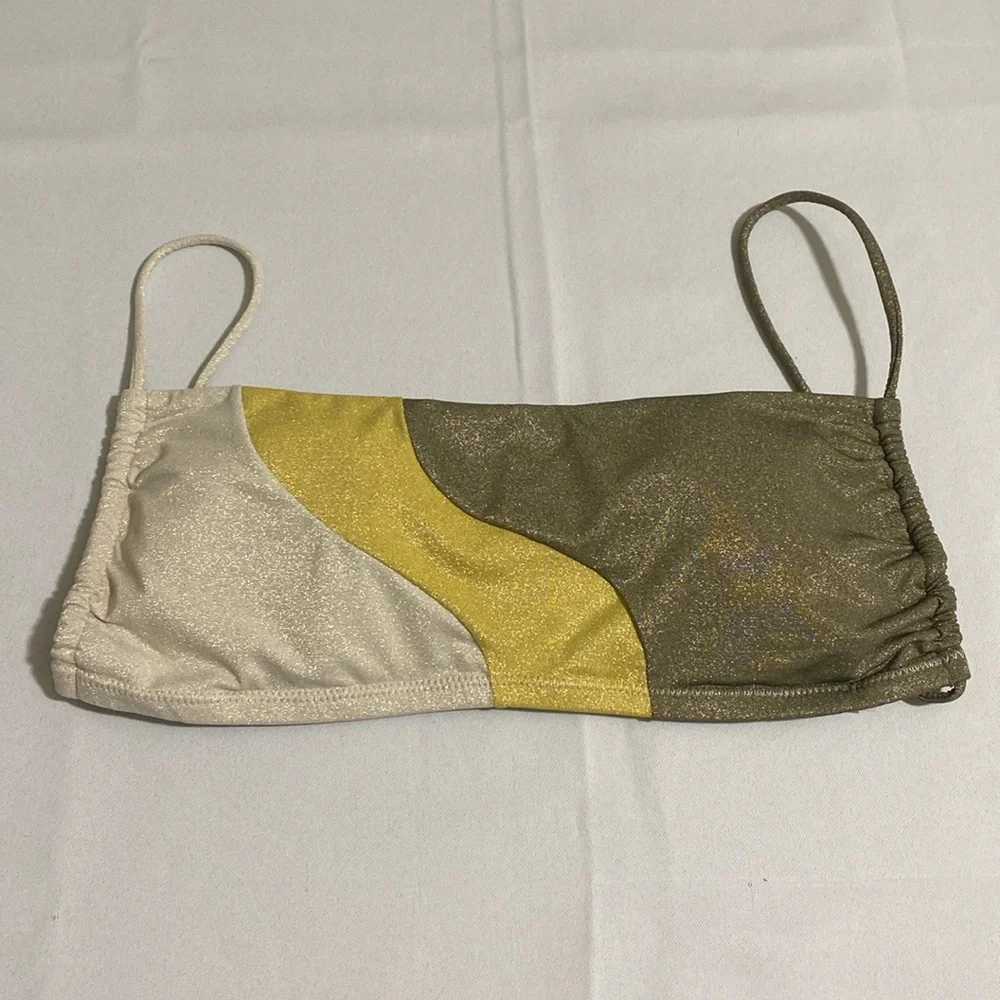 PILYQ Haven Luna Wave Top & Haven Tie Full Bottom Bikini Set Women's Size L - Picture 2 of 12